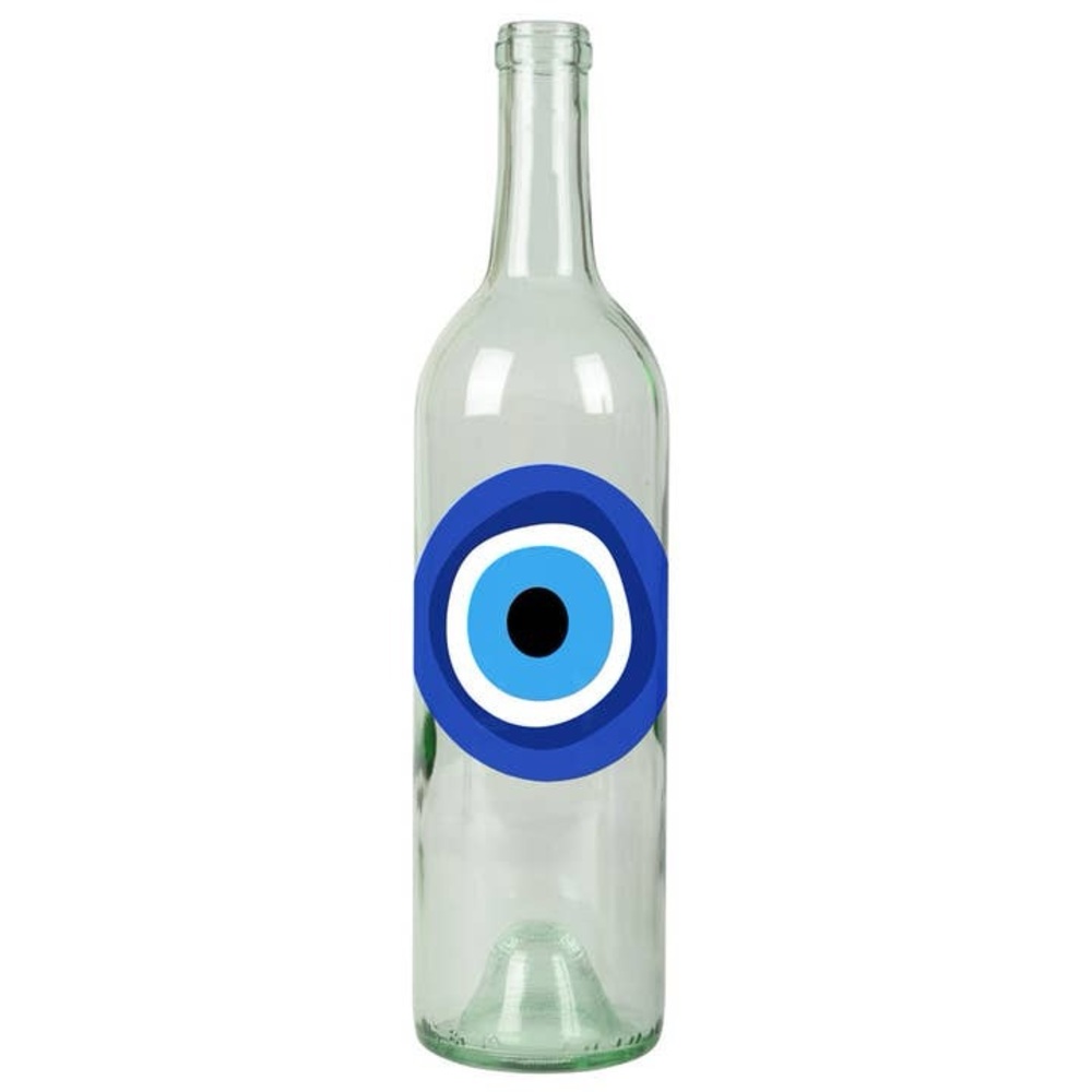 Decorative Evil Eye Glass Bottle incense holder